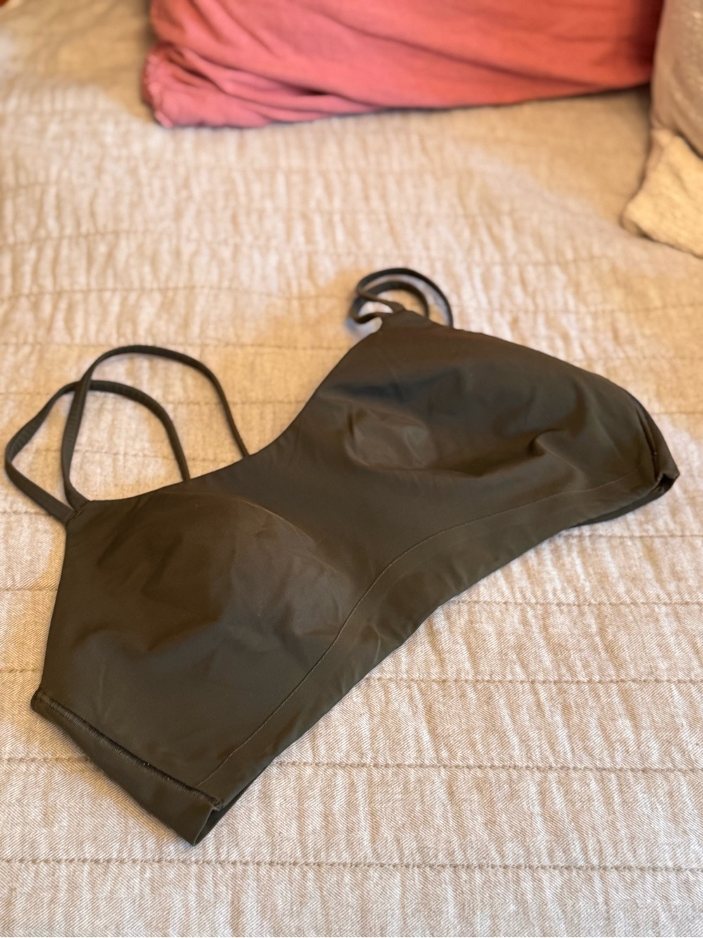 lululemon athletica Olive Green Strappy Bralette